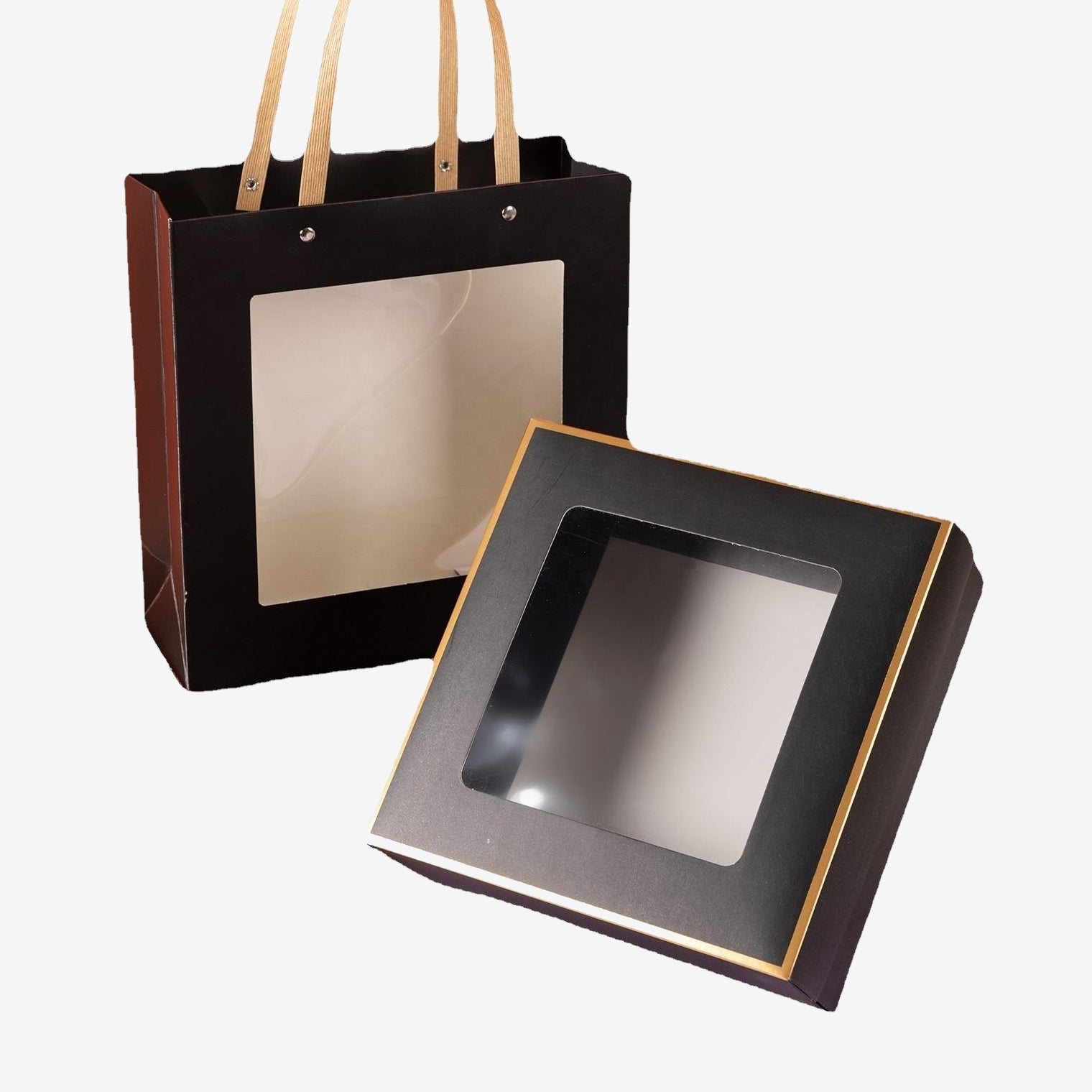 Custom printed boxes with window wholesale Main image