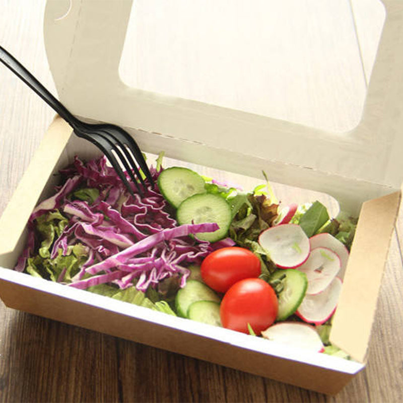 Custom Salad Packaging Boxes with Window