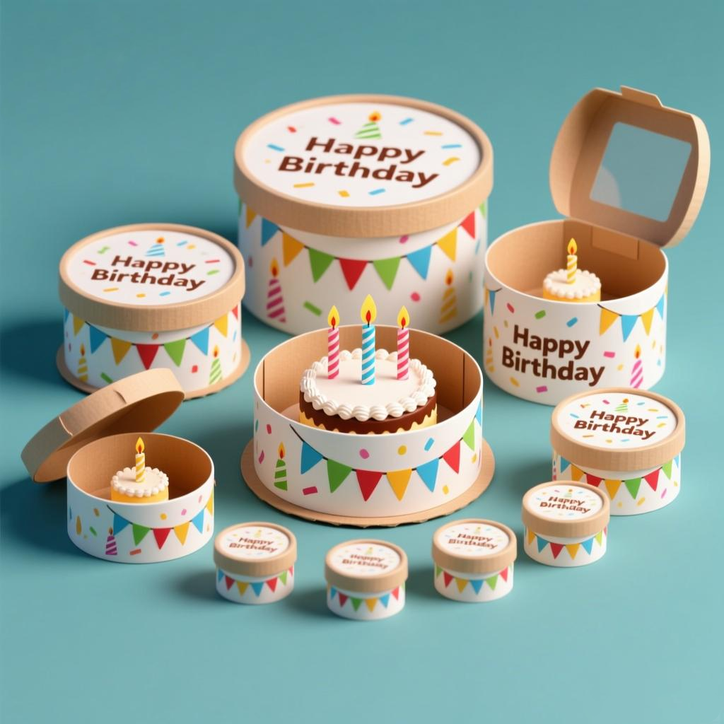 Custom cake boxes with logo Secondary image