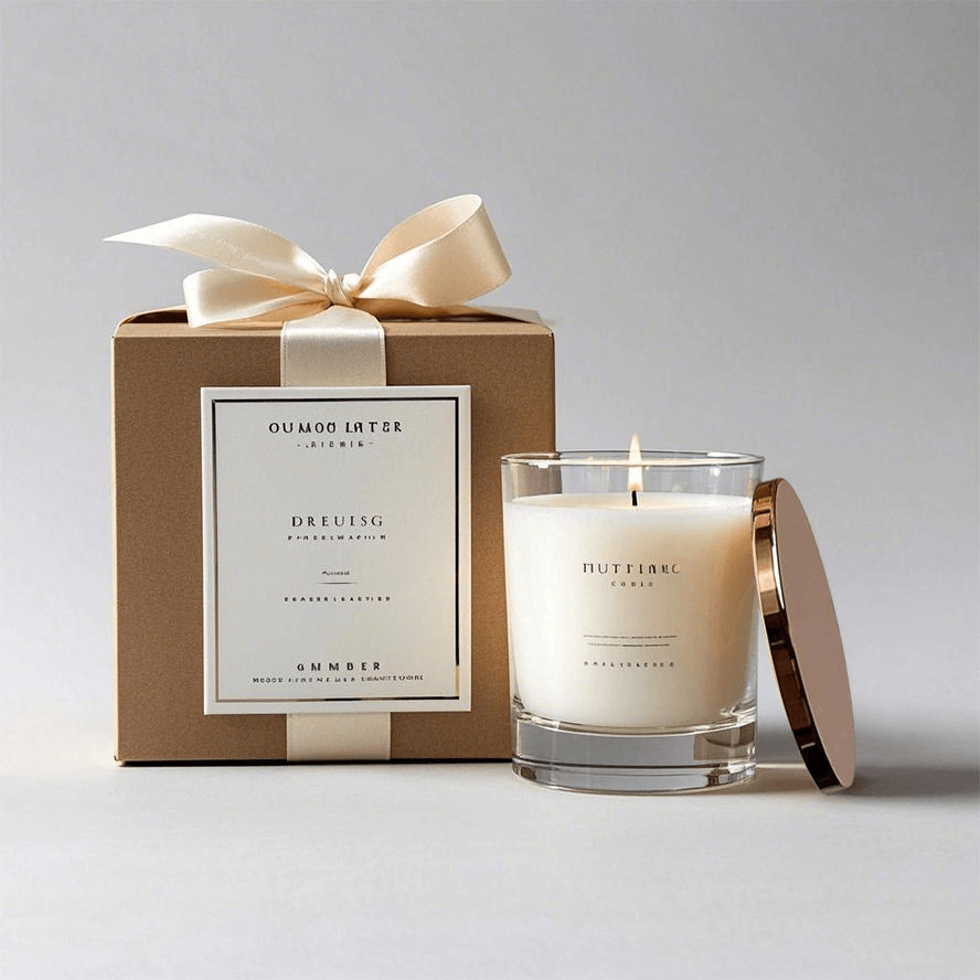 Gold Foil Candle Packaging Boxes