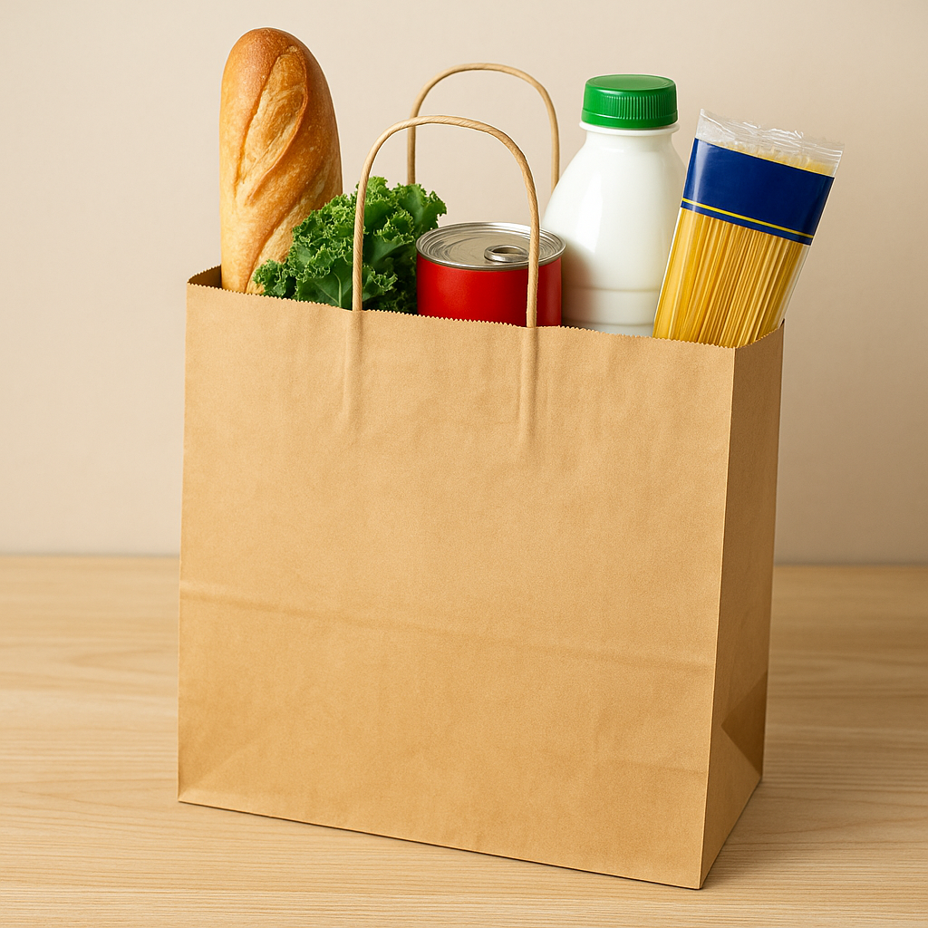 Custom Brown kraft paper bags