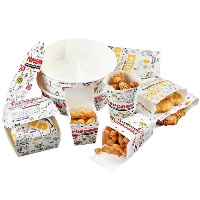 Cajas y bandejas para hamburguesas