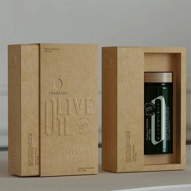 Kraft Paper Drawer Olive oil Box