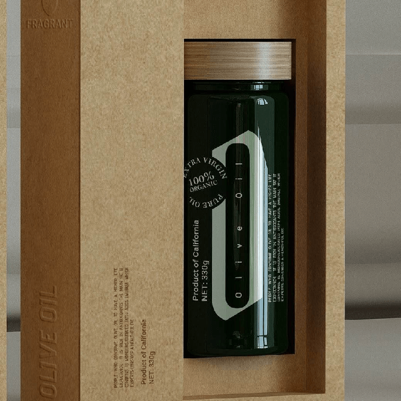 Kraft Paper Drawer Olive oil Box