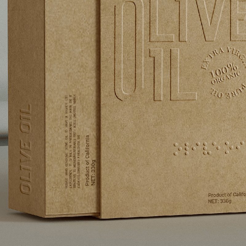 Kraft Paper Drawer Olive oil Box