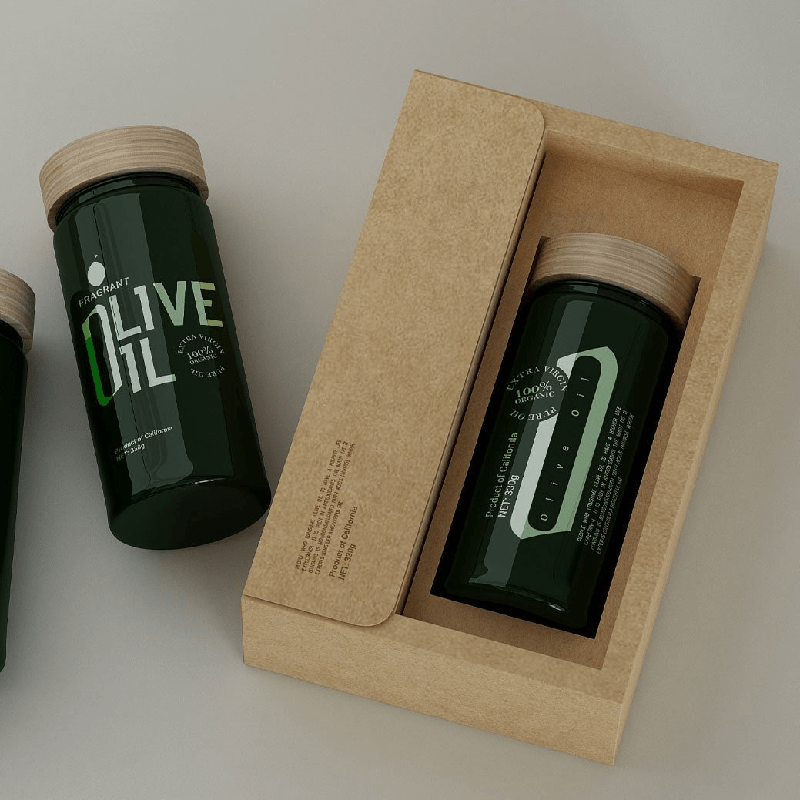 Kraft Paper Drawer Olive oil Box