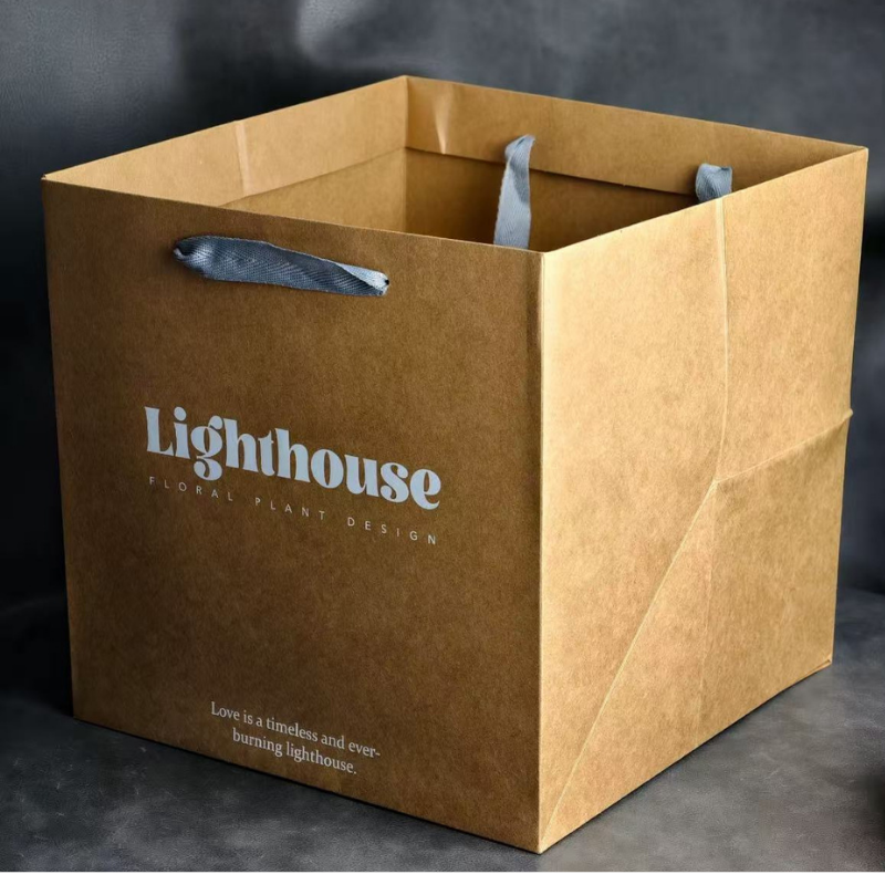 Recyclable kraft  paper bags