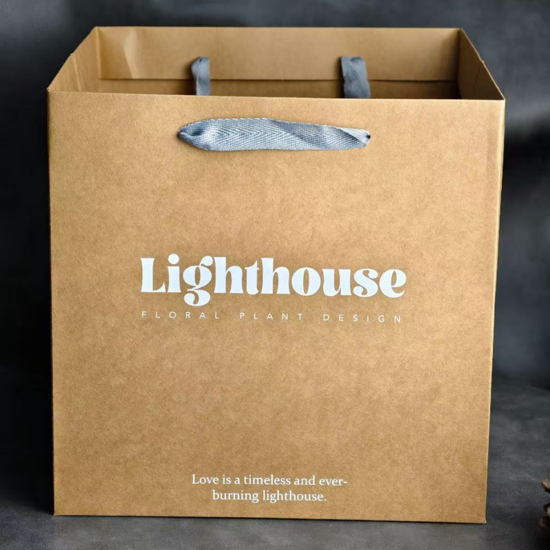 Recyclable kraft  paper bags