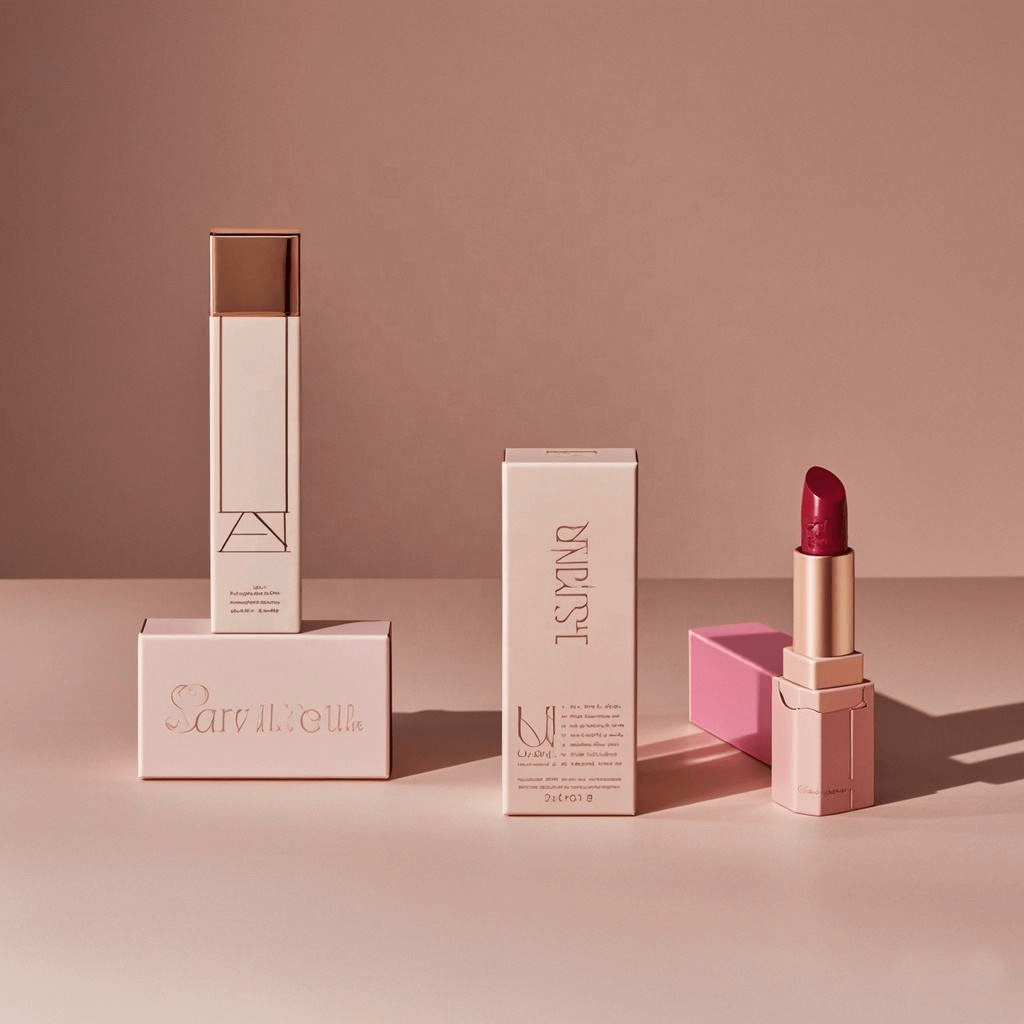 Lipstick box with logo