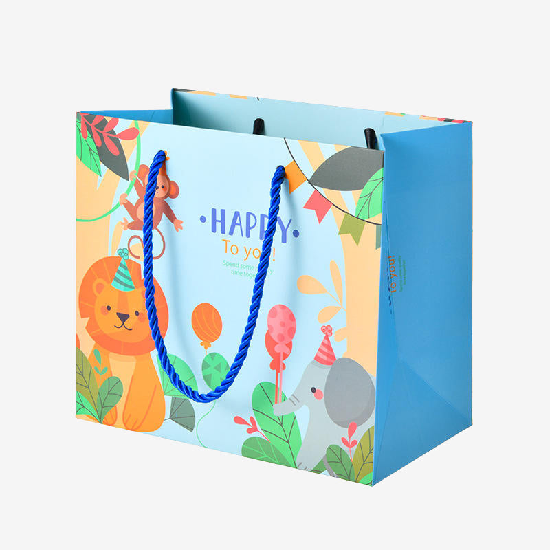 Sac en papier avec logo imprimé personnalisé Image principale du produit