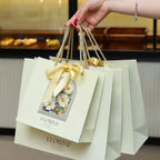 Custom paper bags with twisted handles