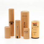 Custom printed kraft tube boxes