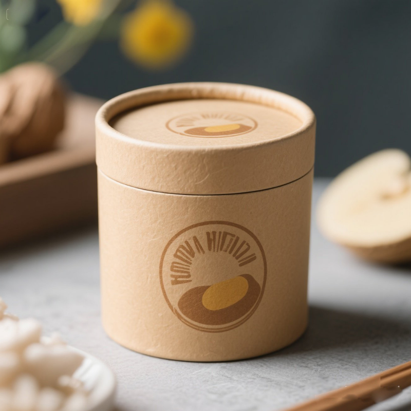 Custom printed kraft tube boxes