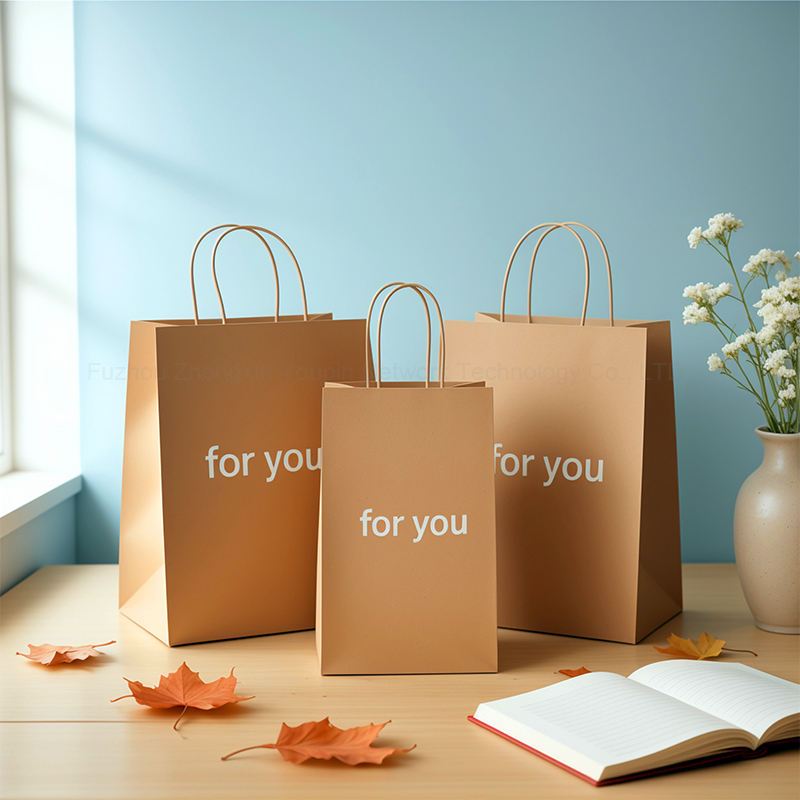 Custom paper bags with handles
