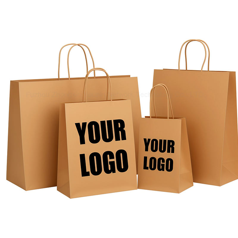 Custom paper bags with handles