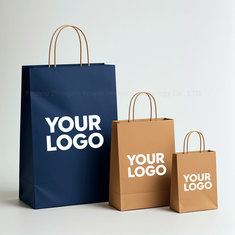 Custom paper bags with handles